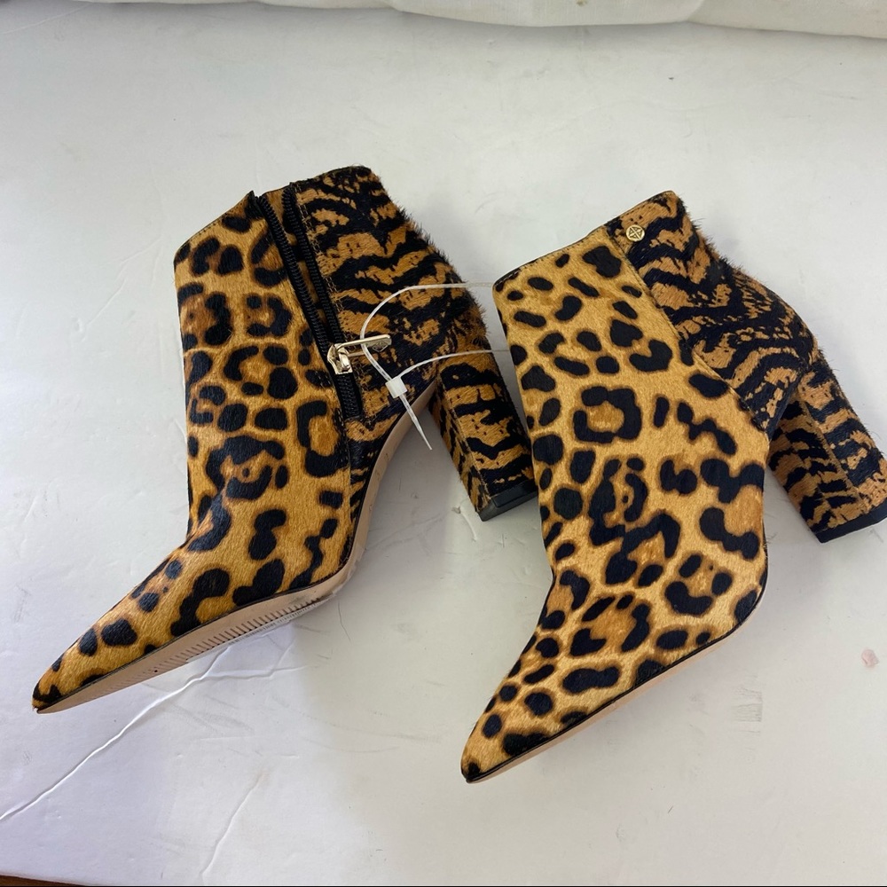 NEW Antonio Melani Shahn Calf Hair Heel Booties - Picture 7 of 10